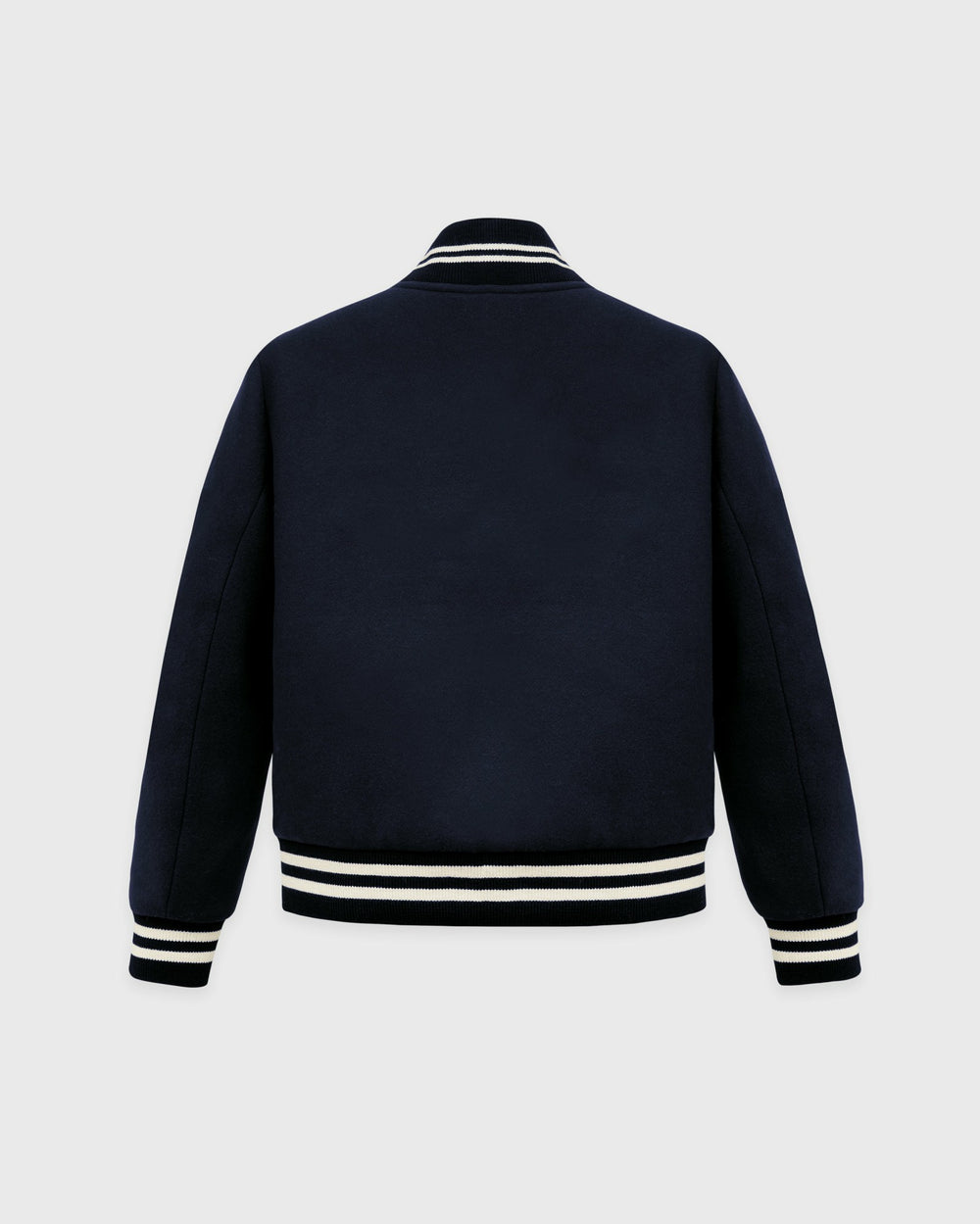BH Crest Wool Varsity Jacket - Navy/White Sporty & Rich Online