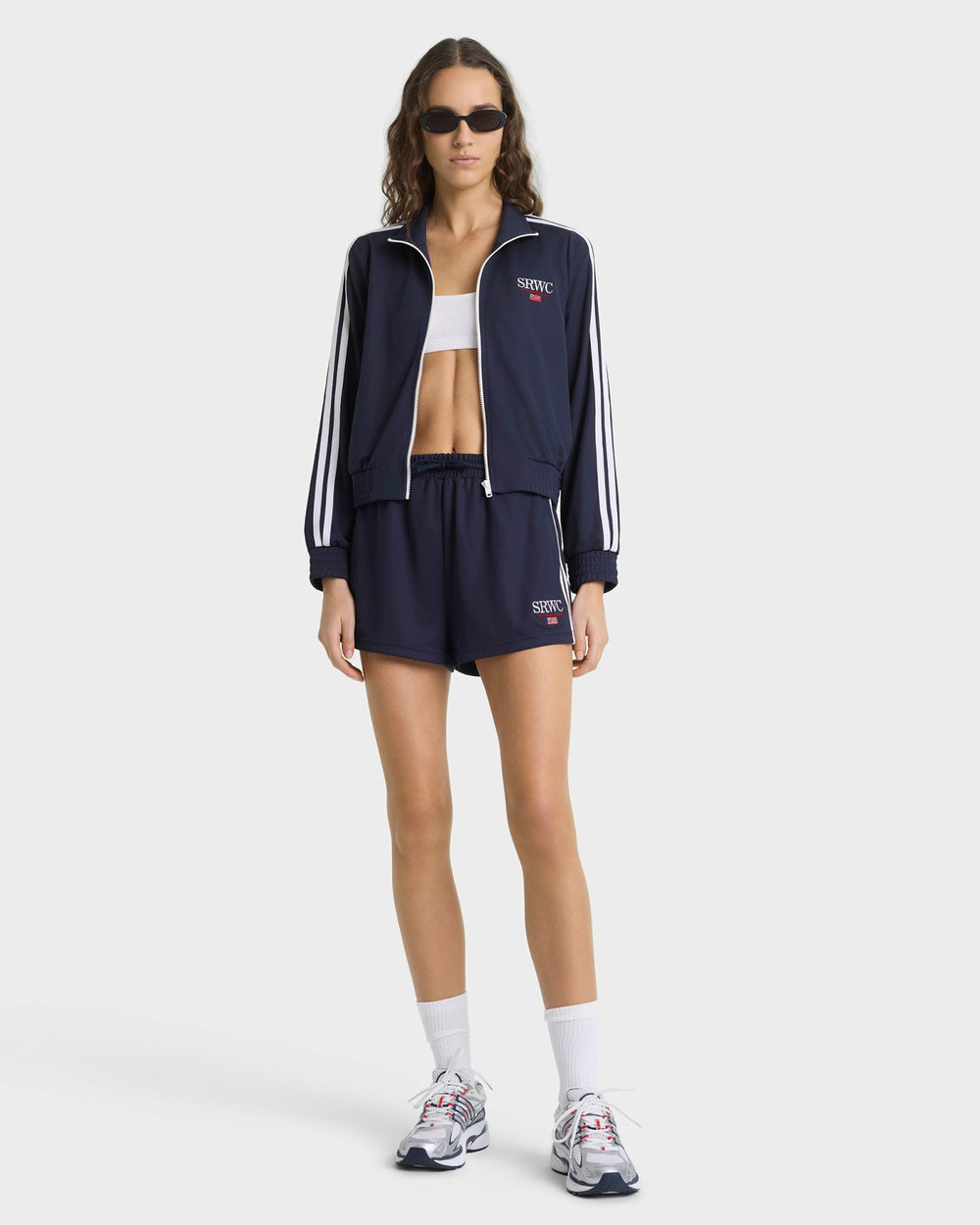 Nautical Elio Track Jacket - Navy Sporty & Rich For Sale
