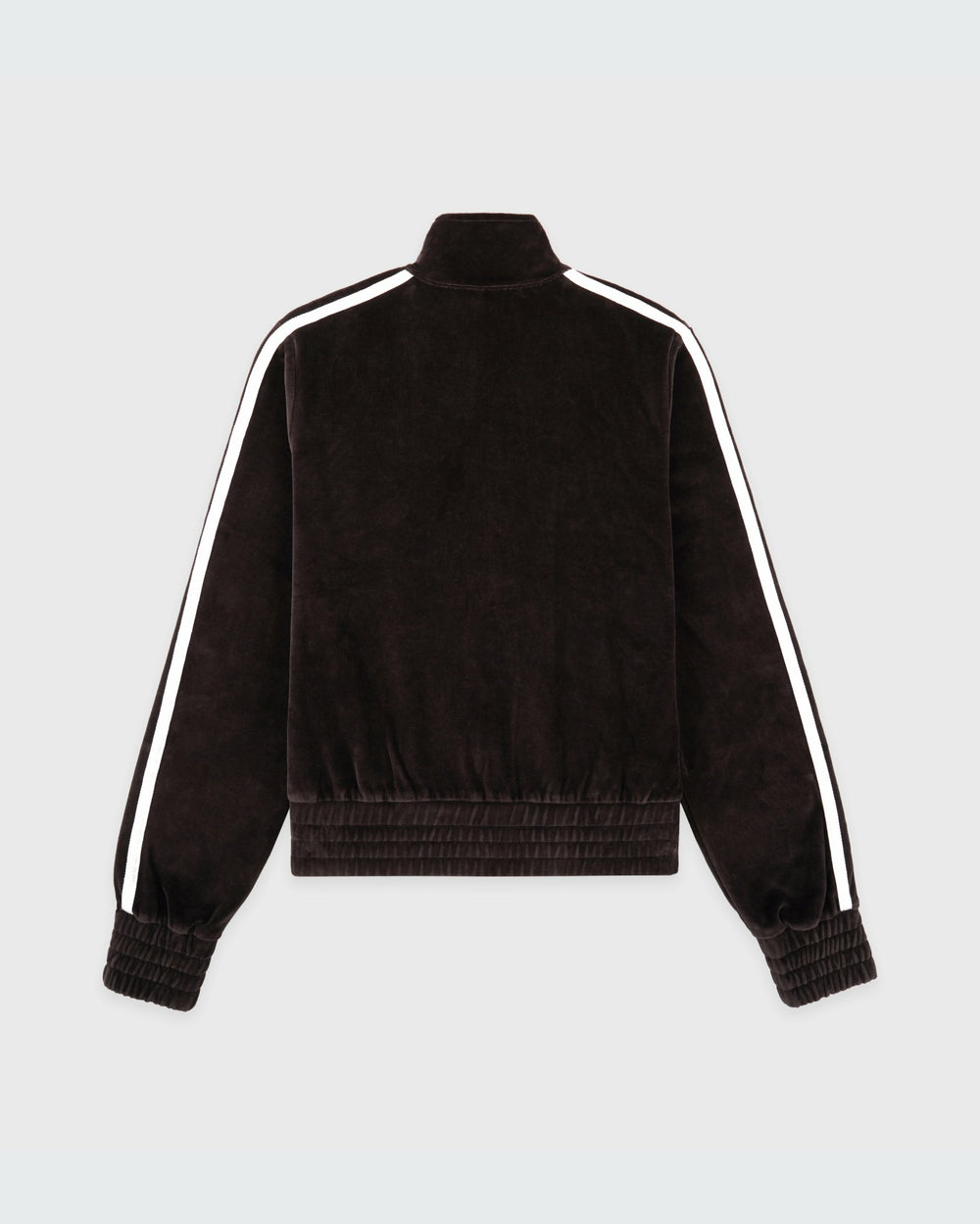 NY Crest Elio Velour Track Jacket - Chocolate Sporty & Rich US