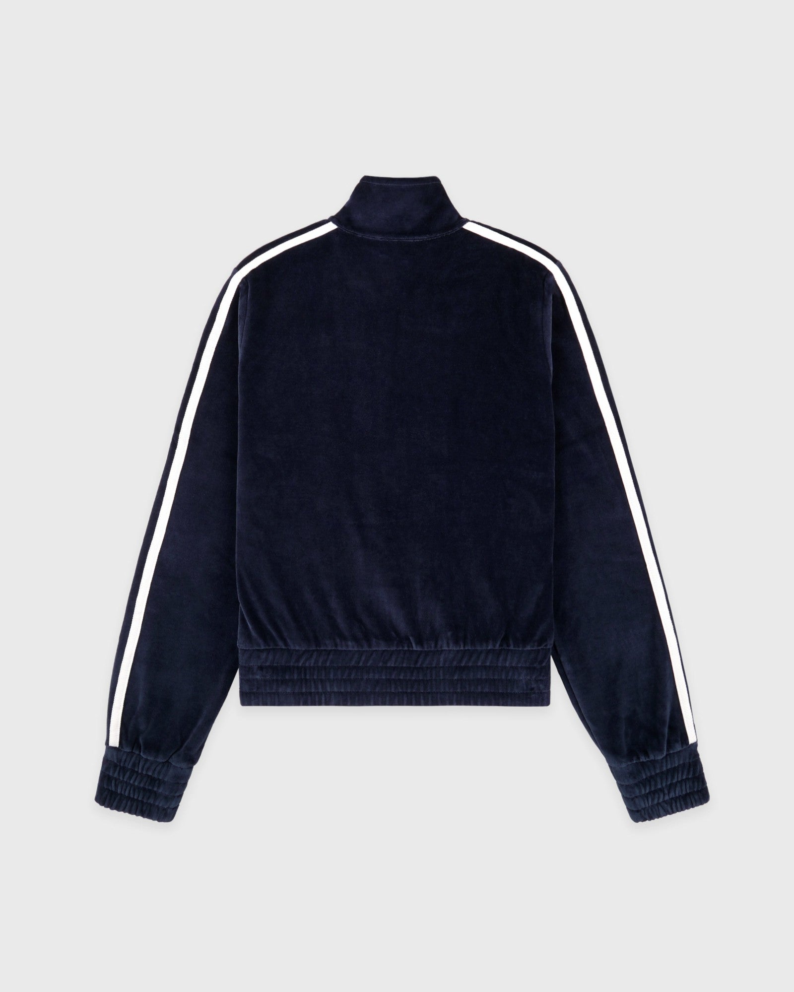 Crown Tennis Elio Velour Track Jacket - Navy/Ecru Sporty & Rich Sale