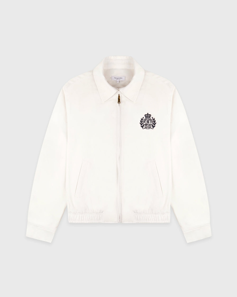 NY Crest Prep Jacket - Ecru/Navy Sporty & Rich Discount