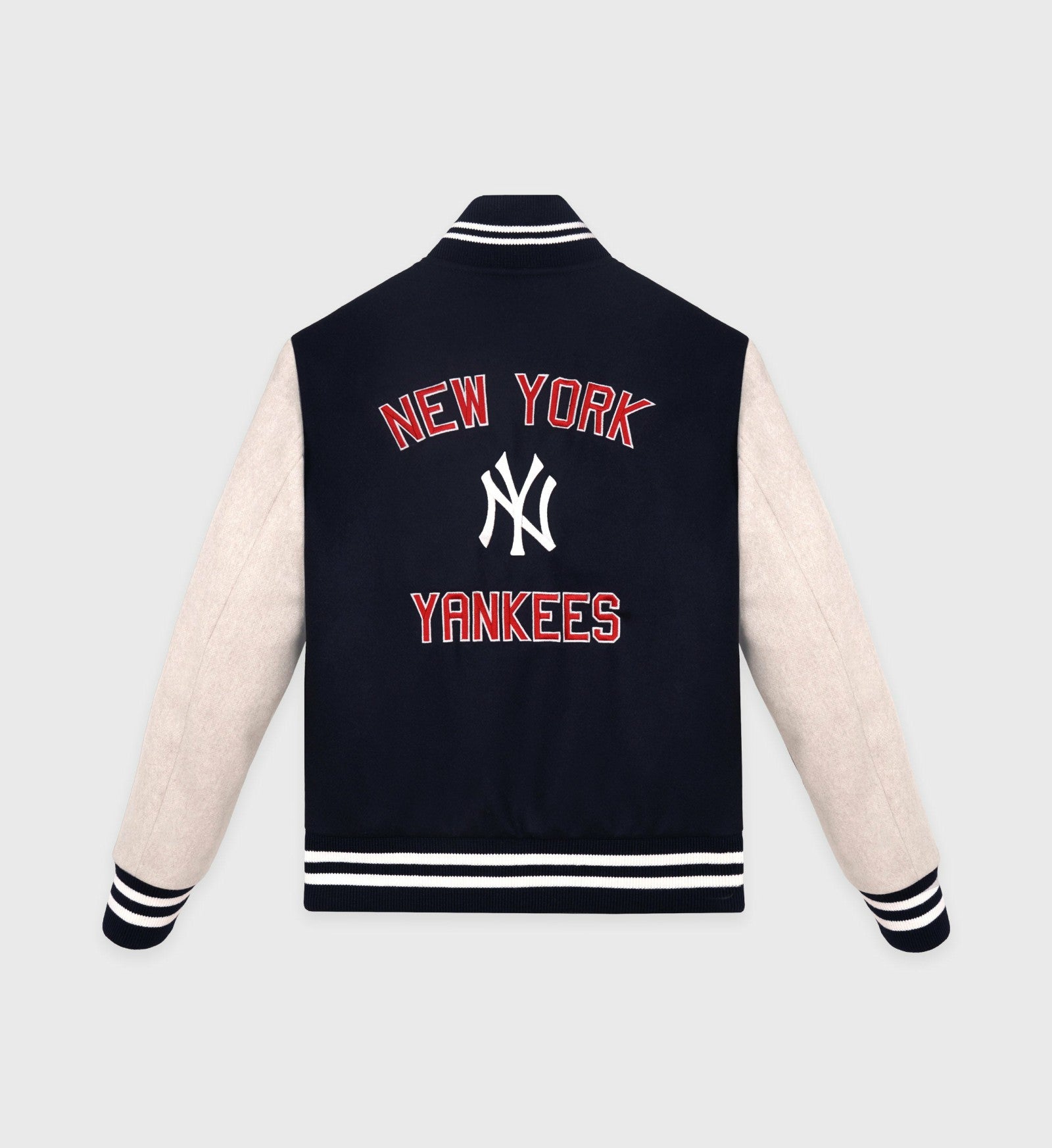 Homerun Wool Varsity Jacket - Navy/Cream Sporty & Rich Outlet
