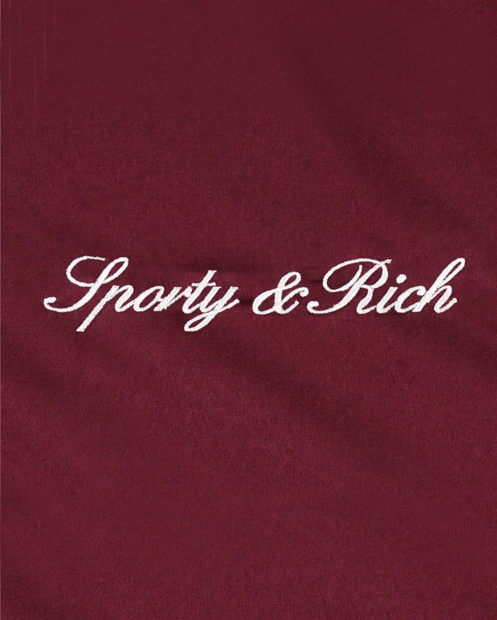 Signature Logo Gym Jacket - Bordeaux/White/Navy Sporty & Rich US