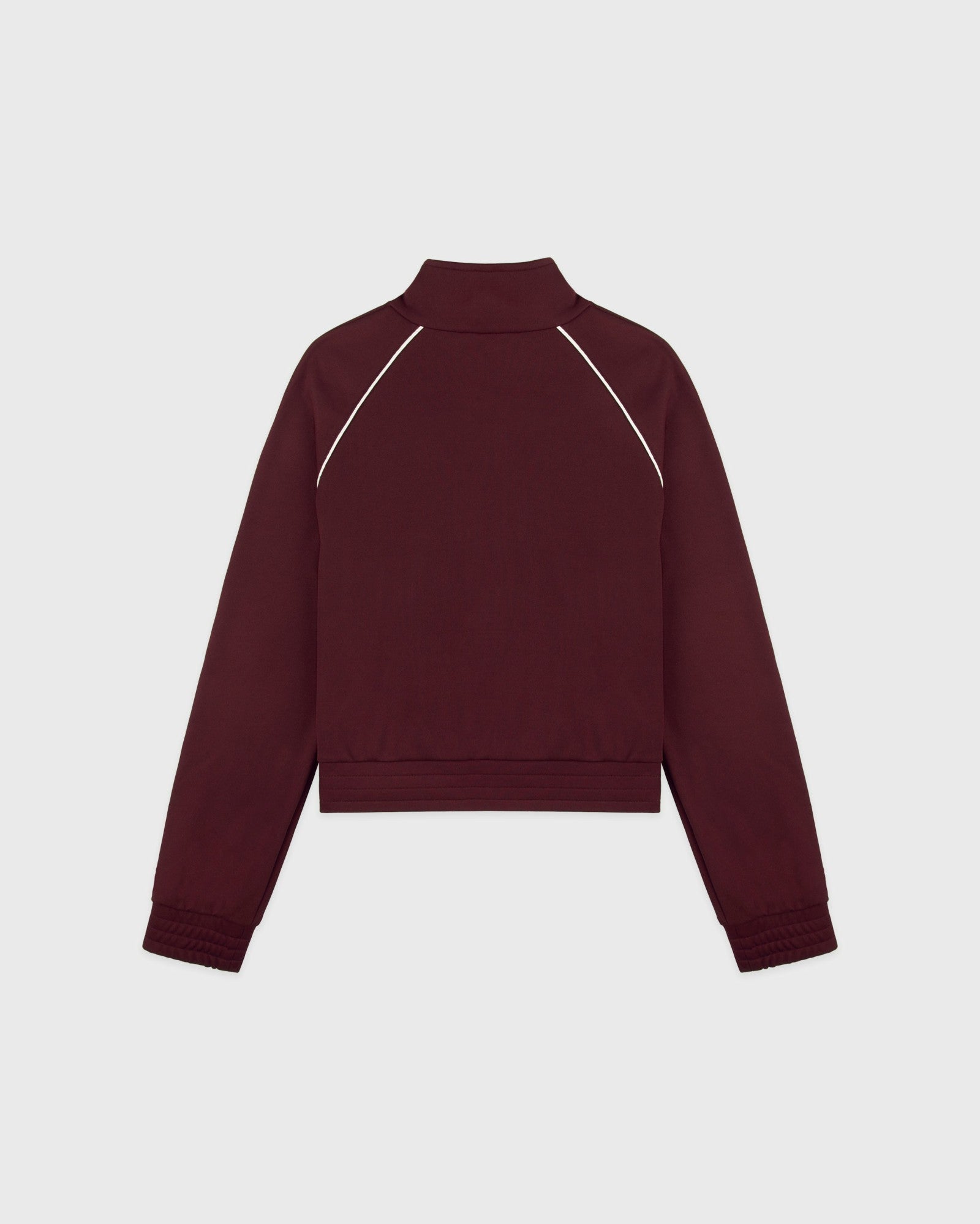 Signature Logo Retro Track Jacket - Bordeaux/White Sporty & Rich Sale
