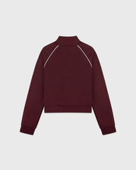 Signature Logo Retro Track Jacket - Bordeaux/White Sporty & Rich Sale