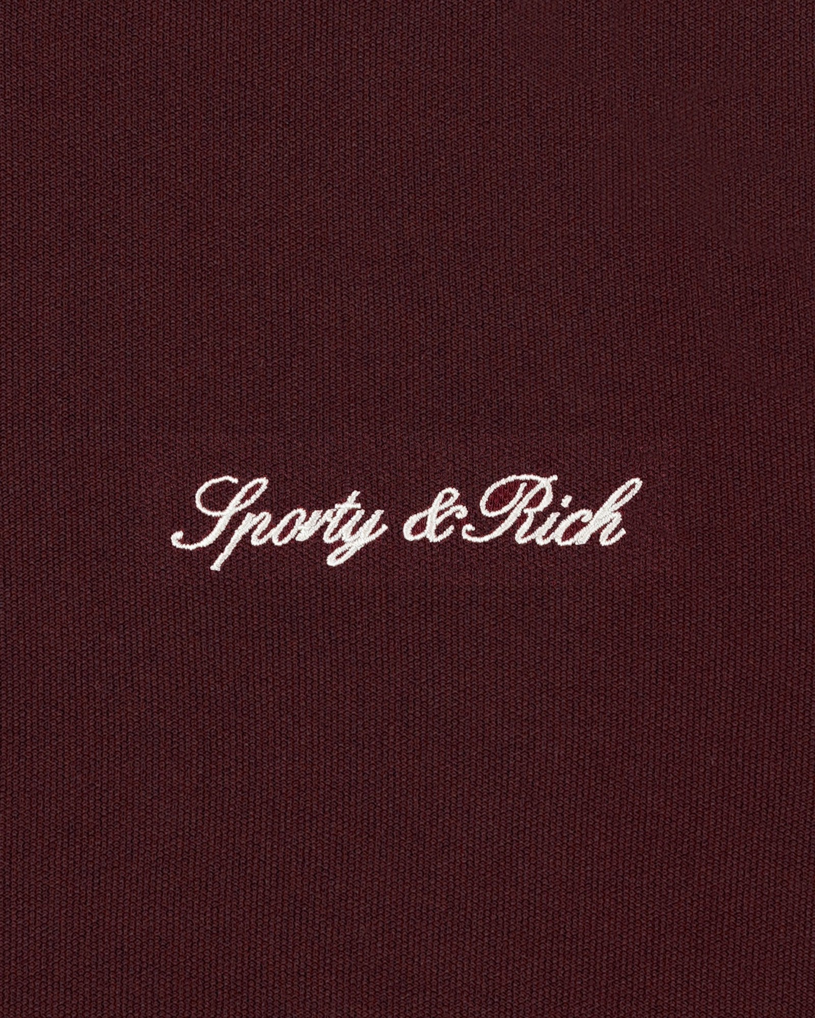 Signature Logo Retro Track Jacket - Bordeaux/White Sporty & Rich Sale