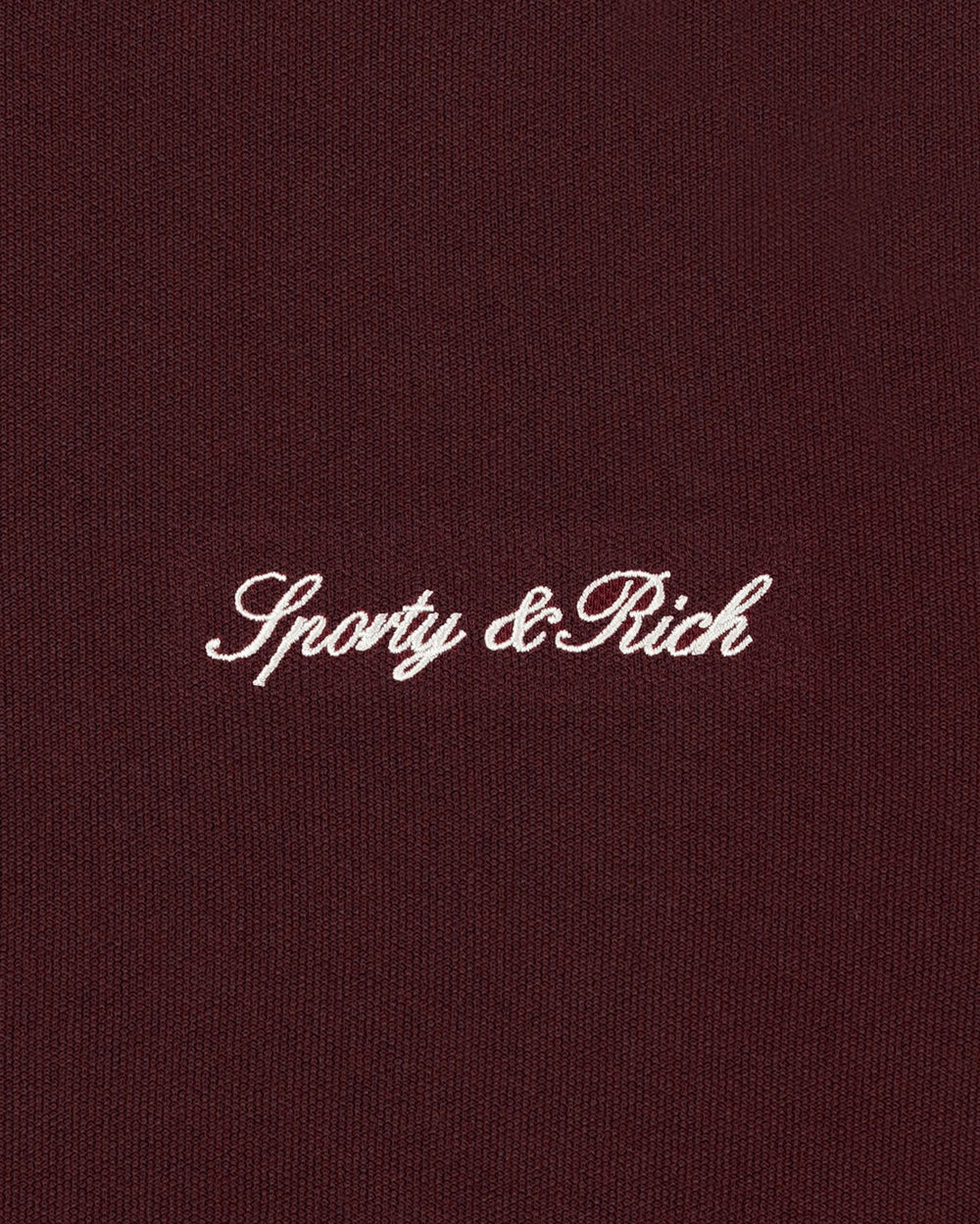 Signature Logo Retro Track Jacket - Bordeaux/White Sporty & Rich Sale