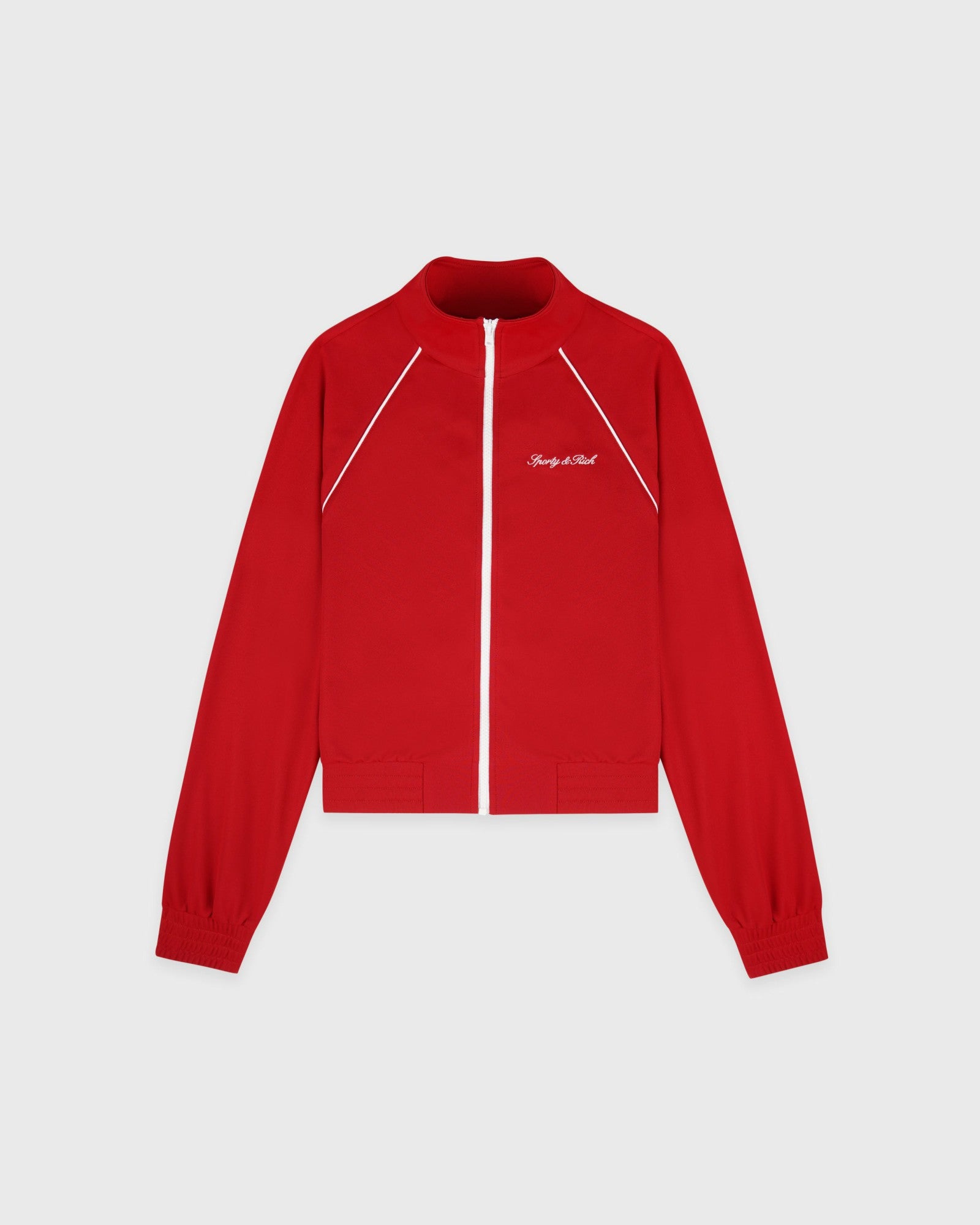 Signature Logo Retro Track Jacket - Ruby Sporty & Rich Online