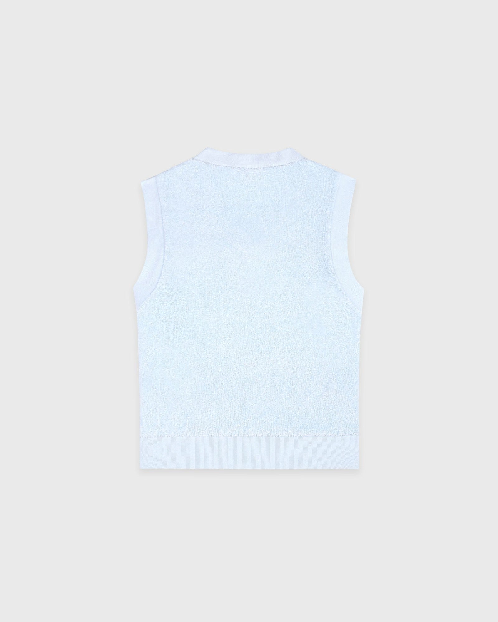Signature Logo Terry Vest - Ciel Sporty & Rich Outlet