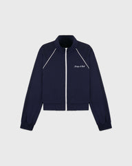 Signature Logo Retro Track Jacket - Dark Navy Sporty & Rich Online