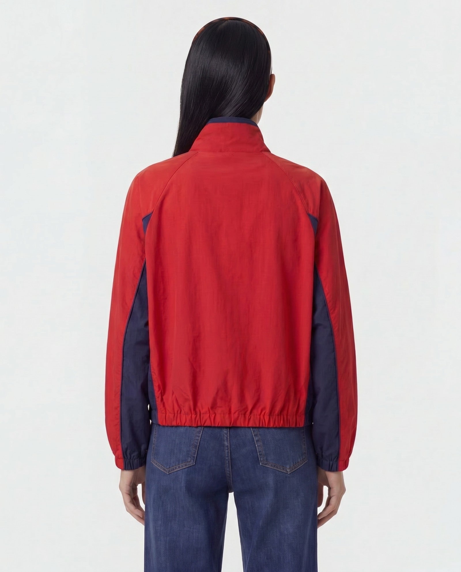Signature NY Contrast Jacket - Ruby Sporty & Rich Discount