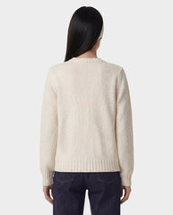 NY Crest Knitted Sweater - Ecru/Navy Sporty & Rich Sale