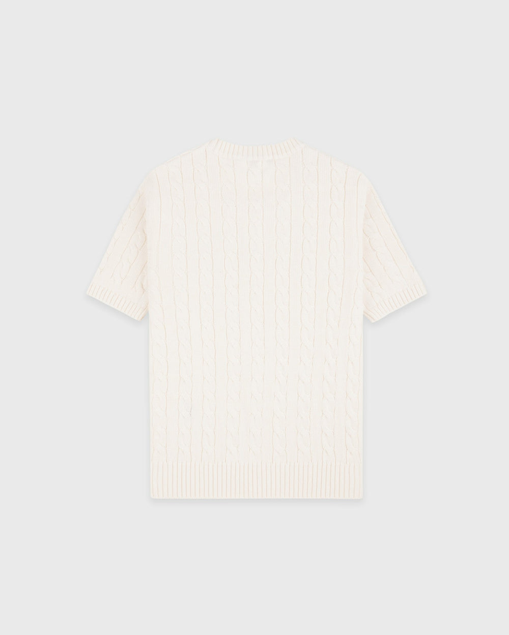 SRC Cotton Cableknit Sweater - Ecru/Navy Sporty & Rich Online