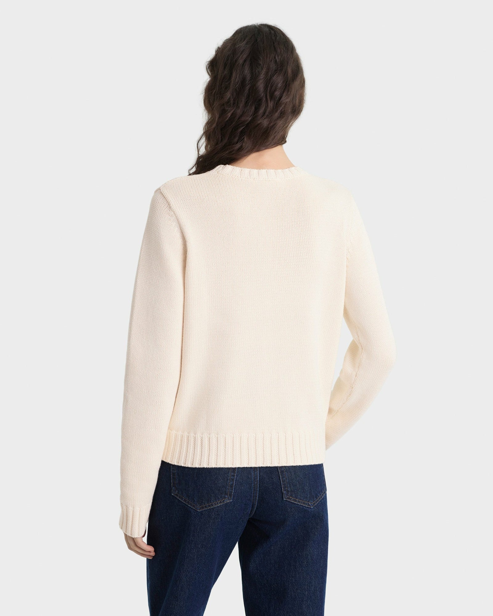 Heritage Yankees Serif Knitted Sweater - Ecru/Navy Sporty & Rich For Sale