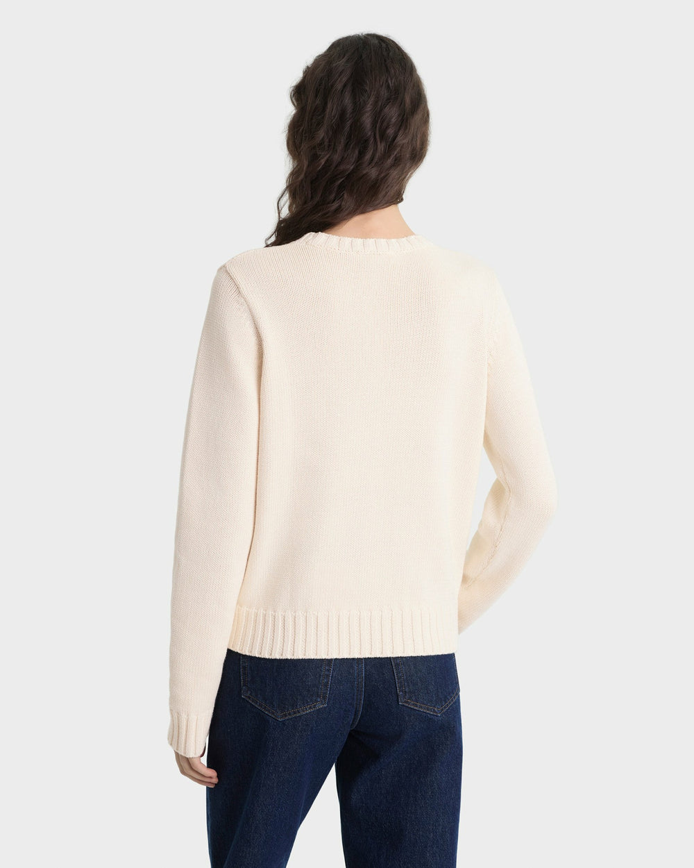 Heritage Yankees Serif Knitted Sweater - Ecru/Navy Sporty & Rich For Sale