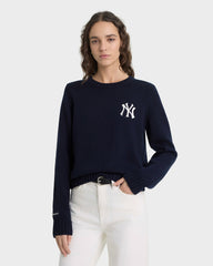 Heritage Yankees Serif Knitted Sweater - Navy/Ecru Sporty & Rich Outlet
