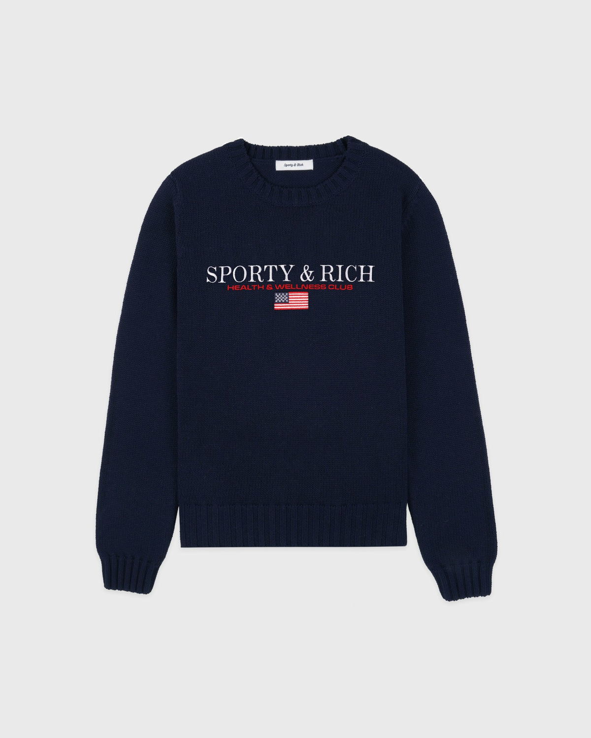 S&R Nautical Knitted Sweater - Navy Sporty & Rich US