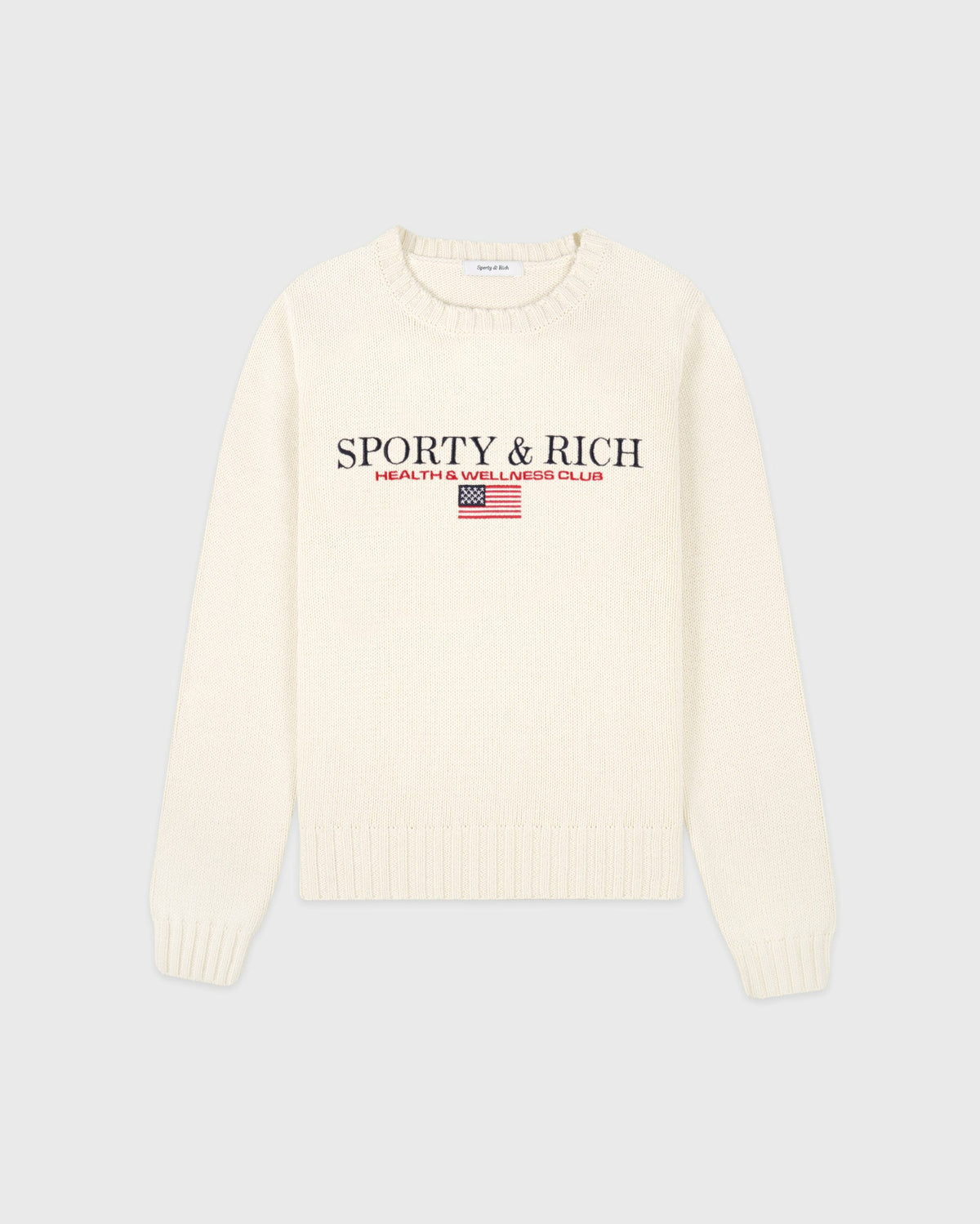 S&R Nautical Knitted Sweater - Ecru Sporty & Rich Sale