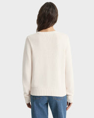Horse Knitted Sweater - Ecru/Chocolate Sporty & Rich Discount