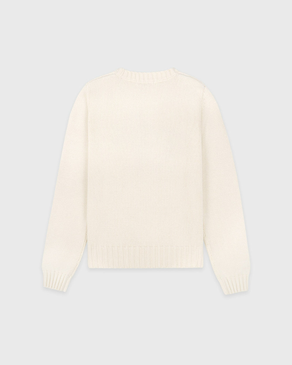 NY Crest Knitted Sweater - Ecru Sporty & Rich Outlet