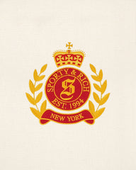NY Crest Knitted Sweater - Ecru Sporty & Rich Outlet