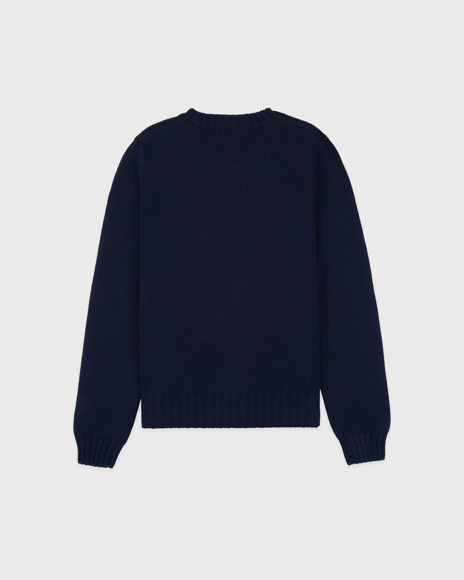 NY Crest Knitted Sweater - Navy Sporty & Rich US