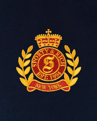 NY Crest Knitted Sweater - Navy Sporty & Rich US