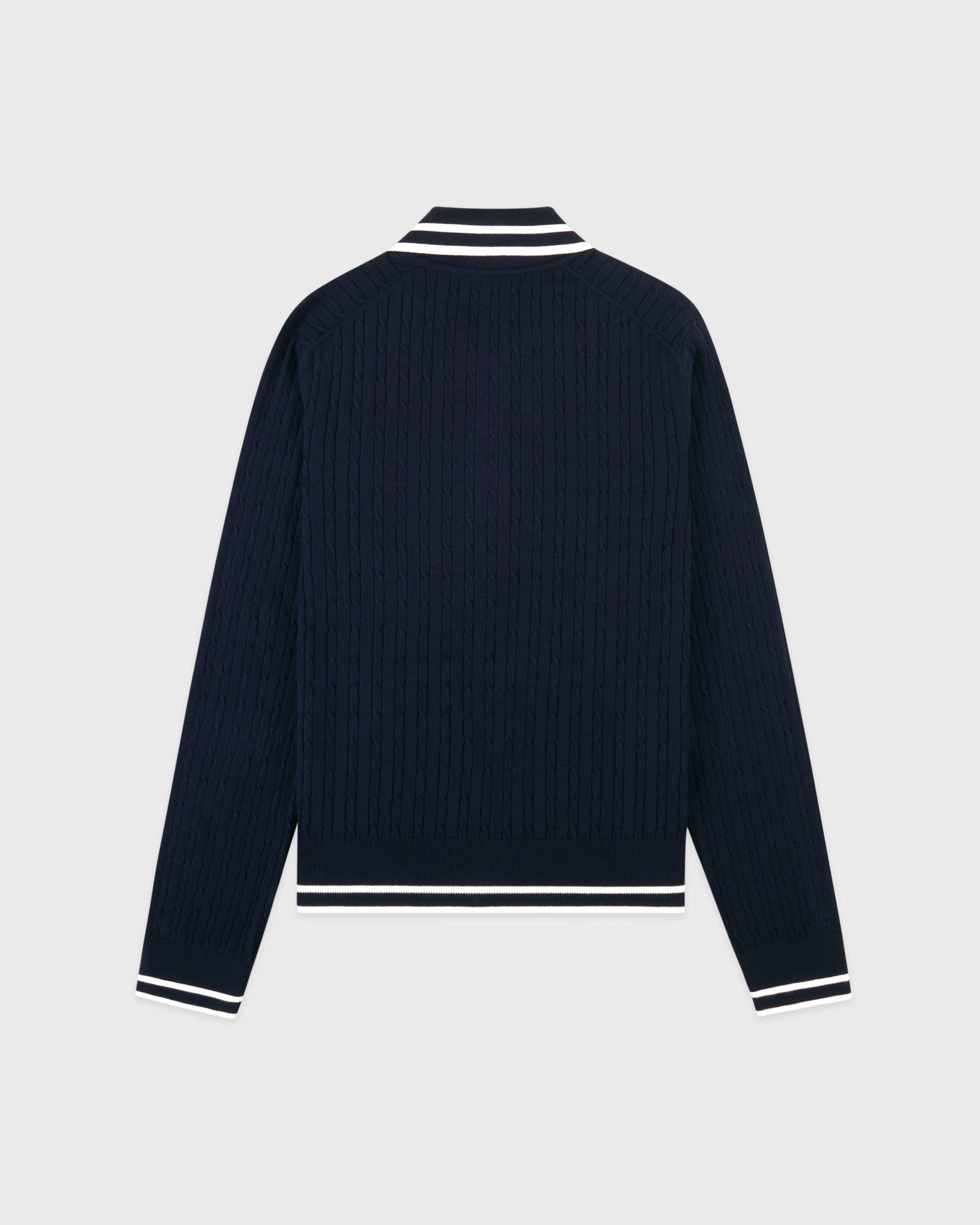 SRC Mini Cable LS Polo - Navy/Ecru Sporty & Rich Sale