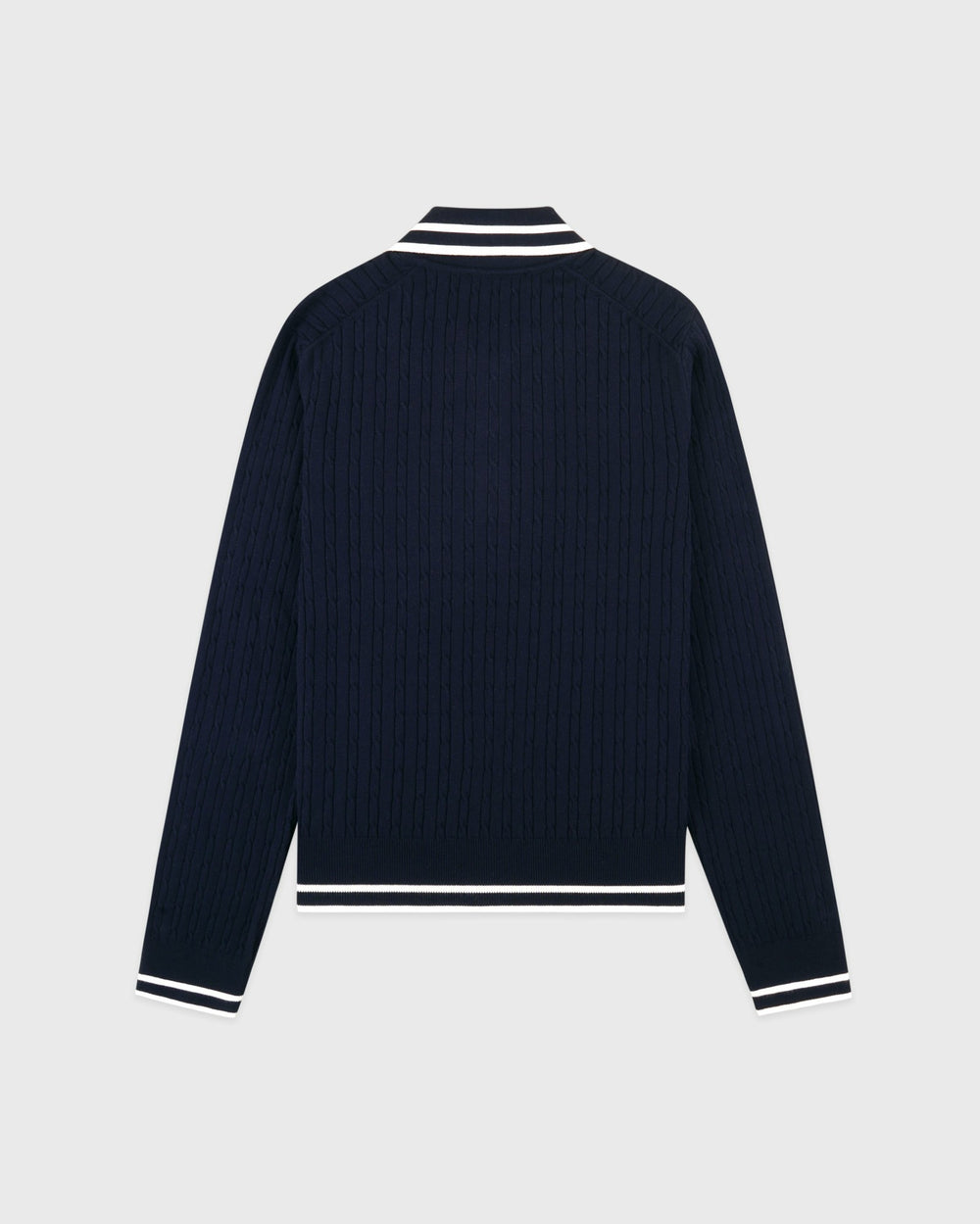 SRC Mini Cable LS Polo - Navy/Ecru Sporty & Rich Sale