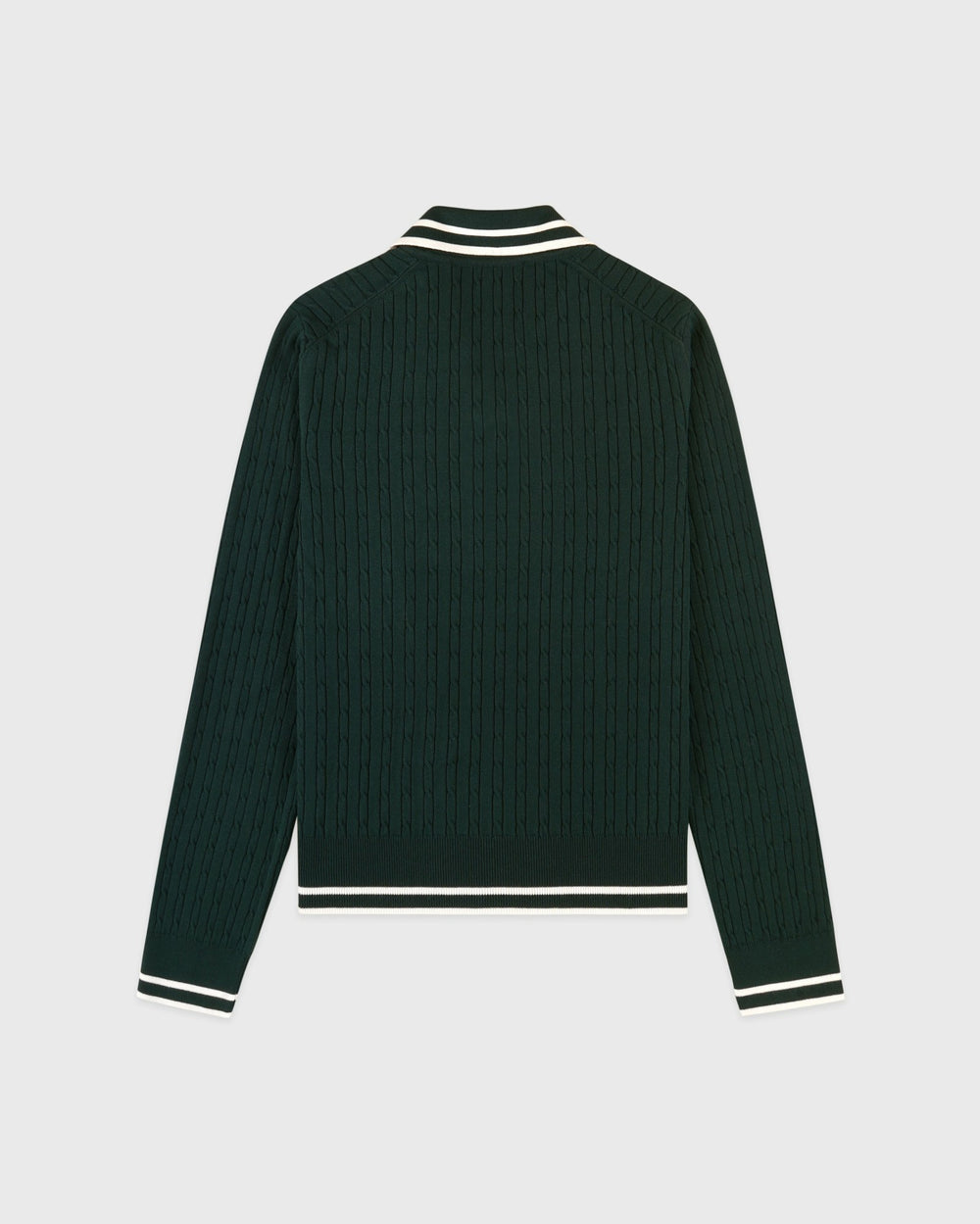 SRC Mini Cable LS Polo - Forest/Ecru Sporty & Rich Online