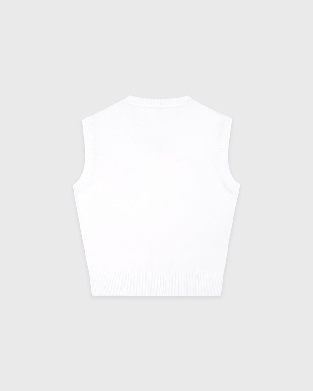 Signature Logo Knitted Vest - White Sporty & Rich Discount