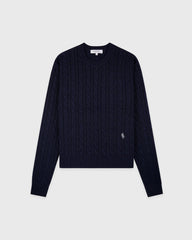 SRC Cable Sweater - Dark Navy Sporty & Rich Sale