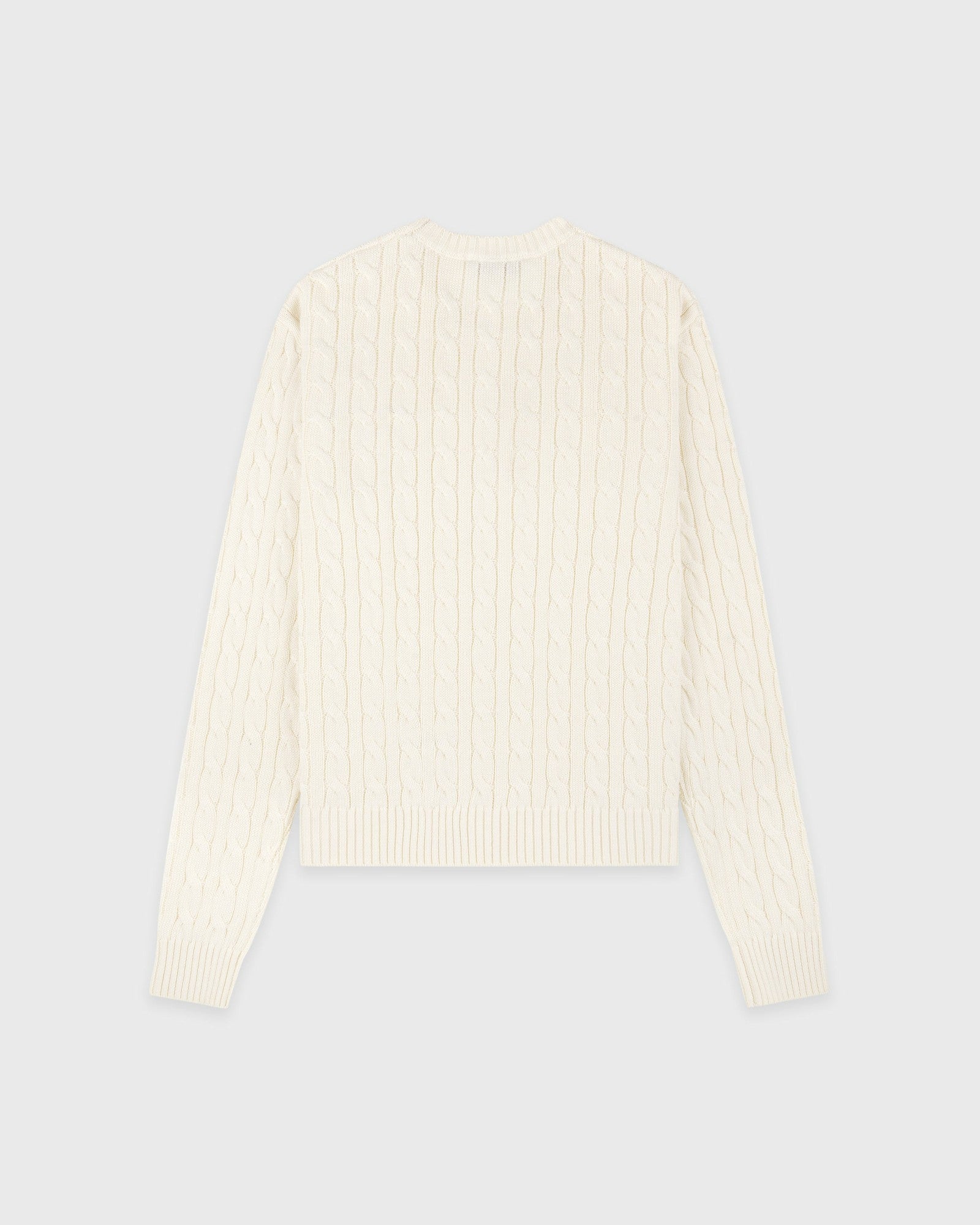 SRC Cable Sweater - Ecru Sporty & Rich Online