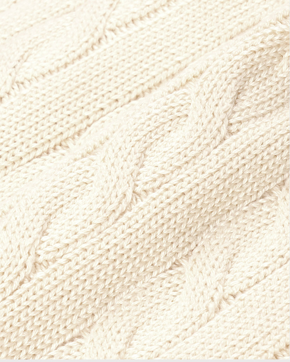 SRC Cable Sweater - Ecru Sporty & Rich Online