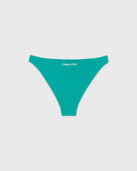 Signature Logo Claudia Bikini Bottom - Amalfi Green/White Sporty & Rich Sale