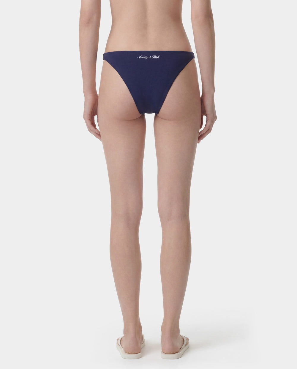 Signature Logo Claudia Bikini Bottom - Light Navy/White Sporty & Rich Discount