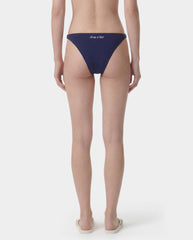 Signature Logo Claudia Bikini Bottom - Light Navy/White Sporty & Rich Discount