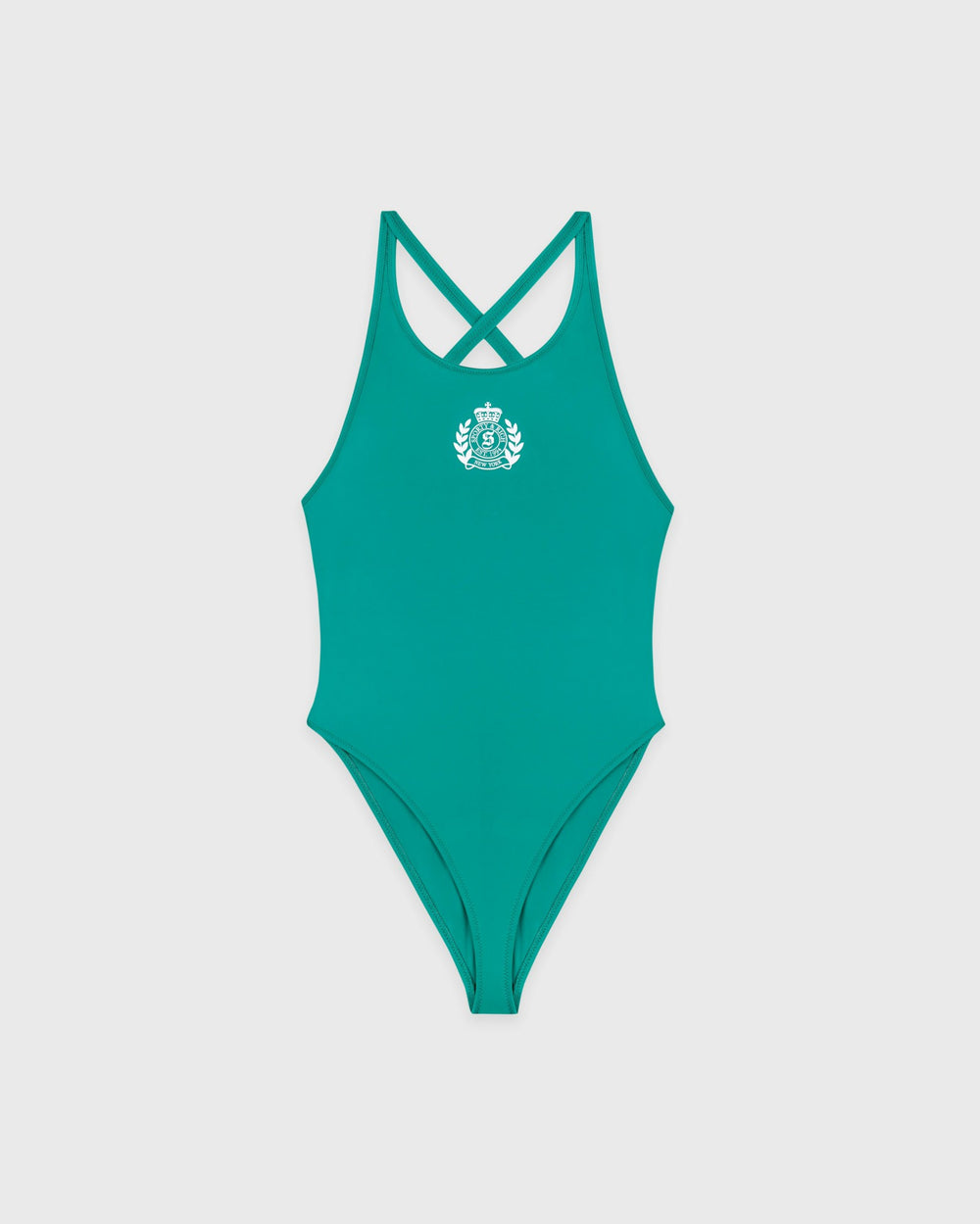 NY Crest Julie One Piece - Amalfi Green/White Sporty & Rich Outlet