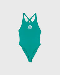 NY Crest Julie One Piece - Amalfi Green/White Sporty & Rich Outlet