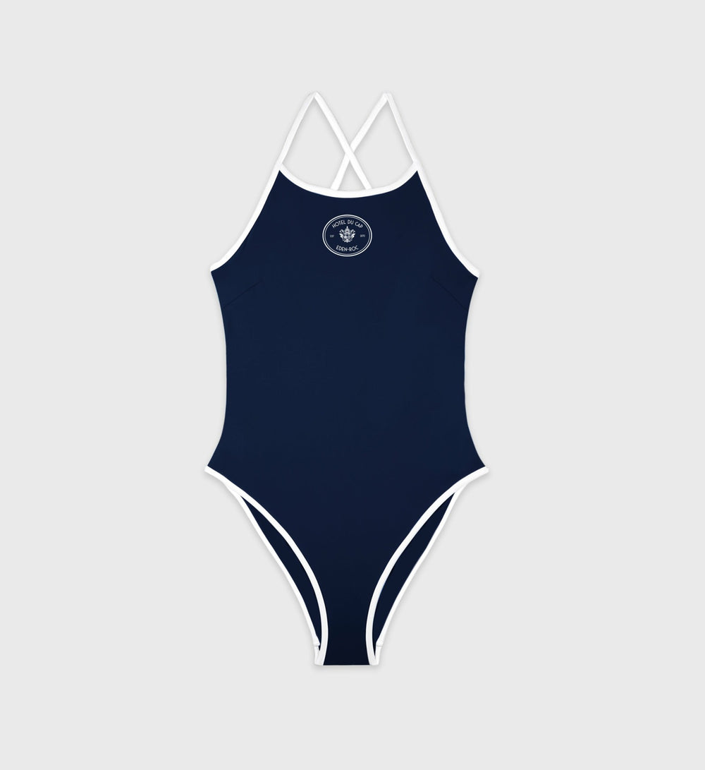 Eden Crest One Piece Swimsuit - Navy/White Sporty & Rich Sale
