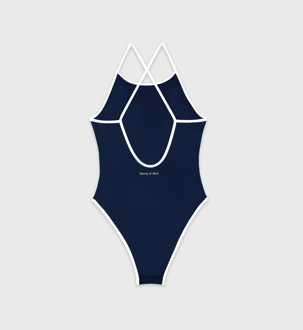 Eden Crest One Piece Swimsuit - Navy/White Sporty & Rich Sale