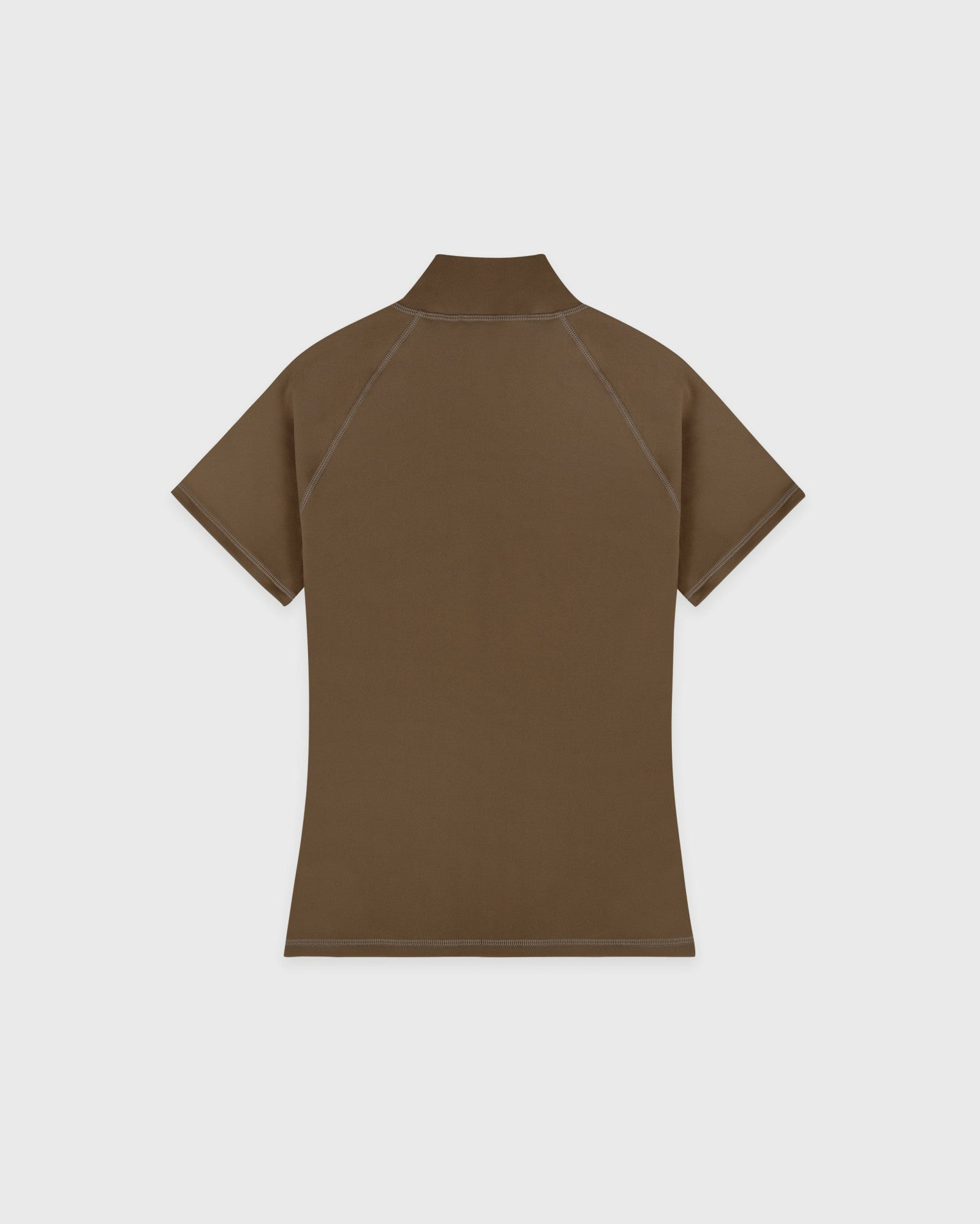 Serif Logo SS Sports Quarter Zip - Sand Sporty & Rich Discount