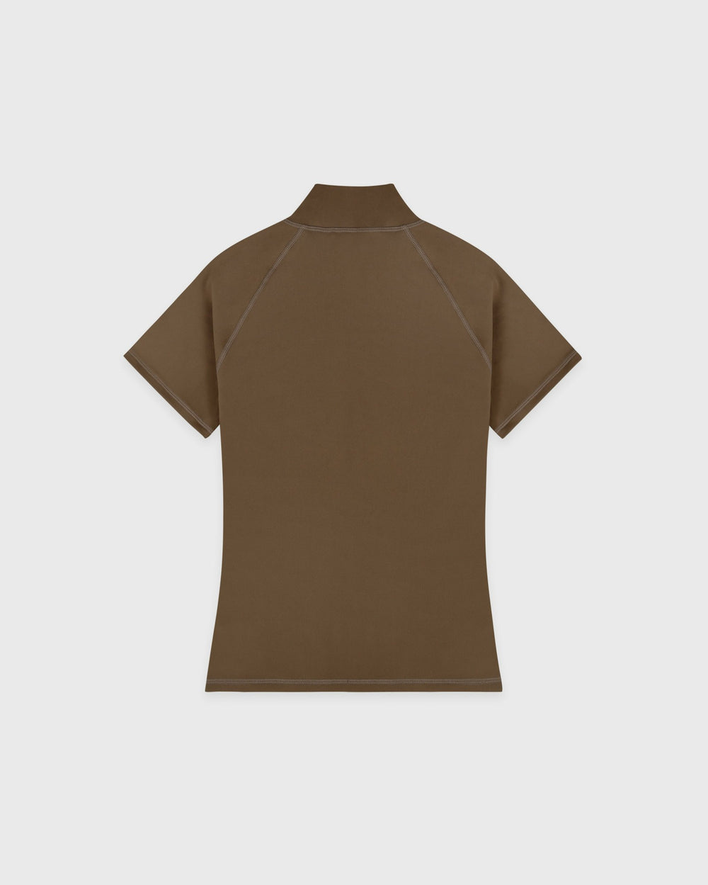 Serif Logo SS Sports Quarter Zip - Sand Sporty & Rich Discount