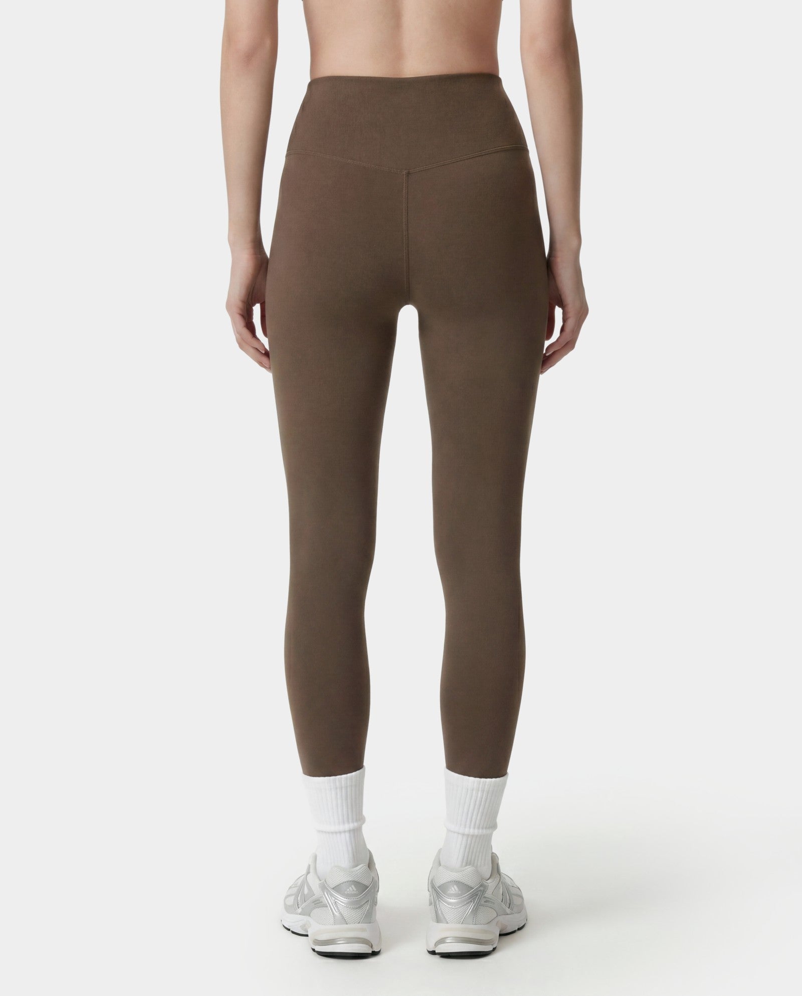 Serif Logo Legging - Sand Sporty & Rich For Sale