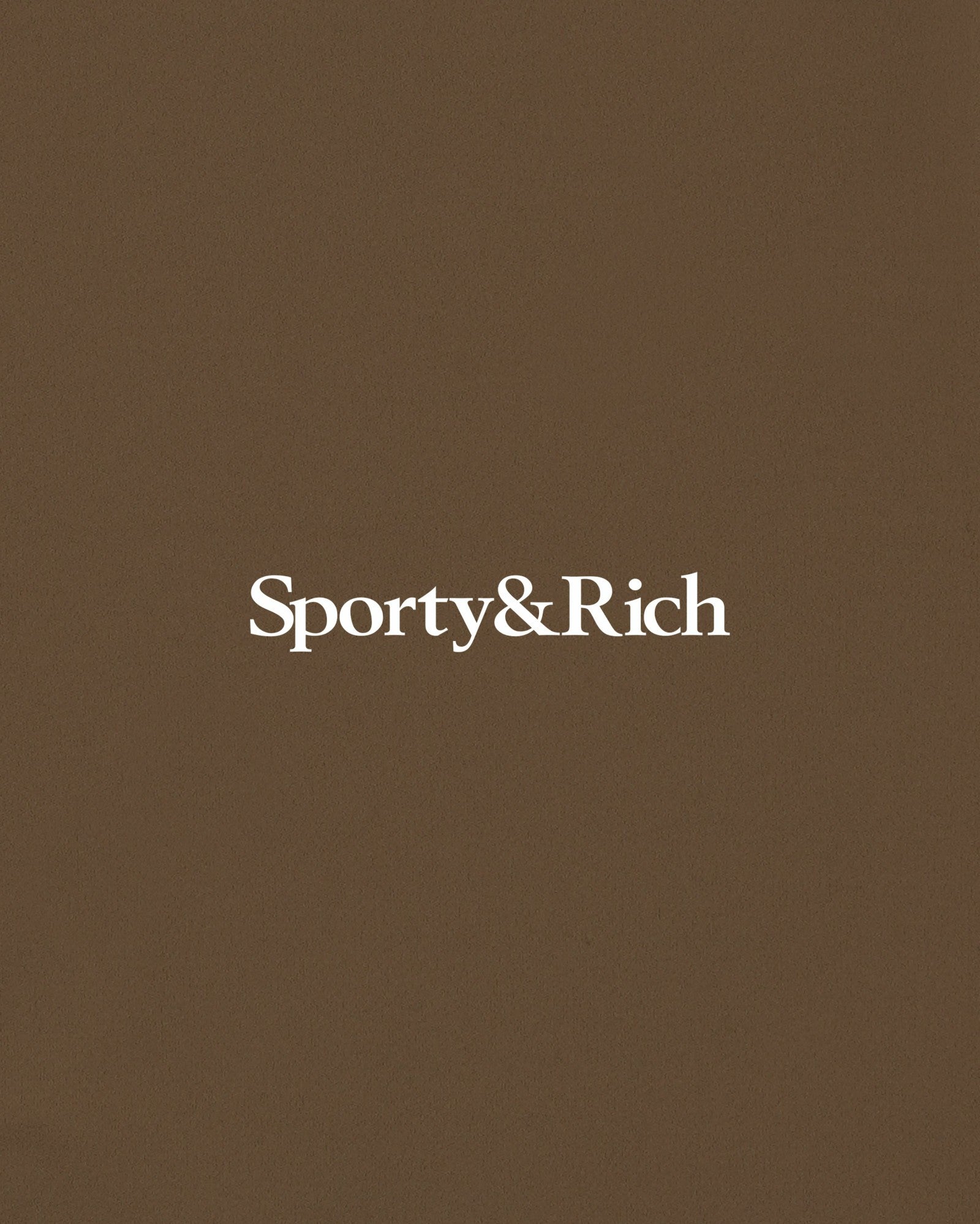 Serif Logo Sports Bra - Sand Sporty & Rich Outlet