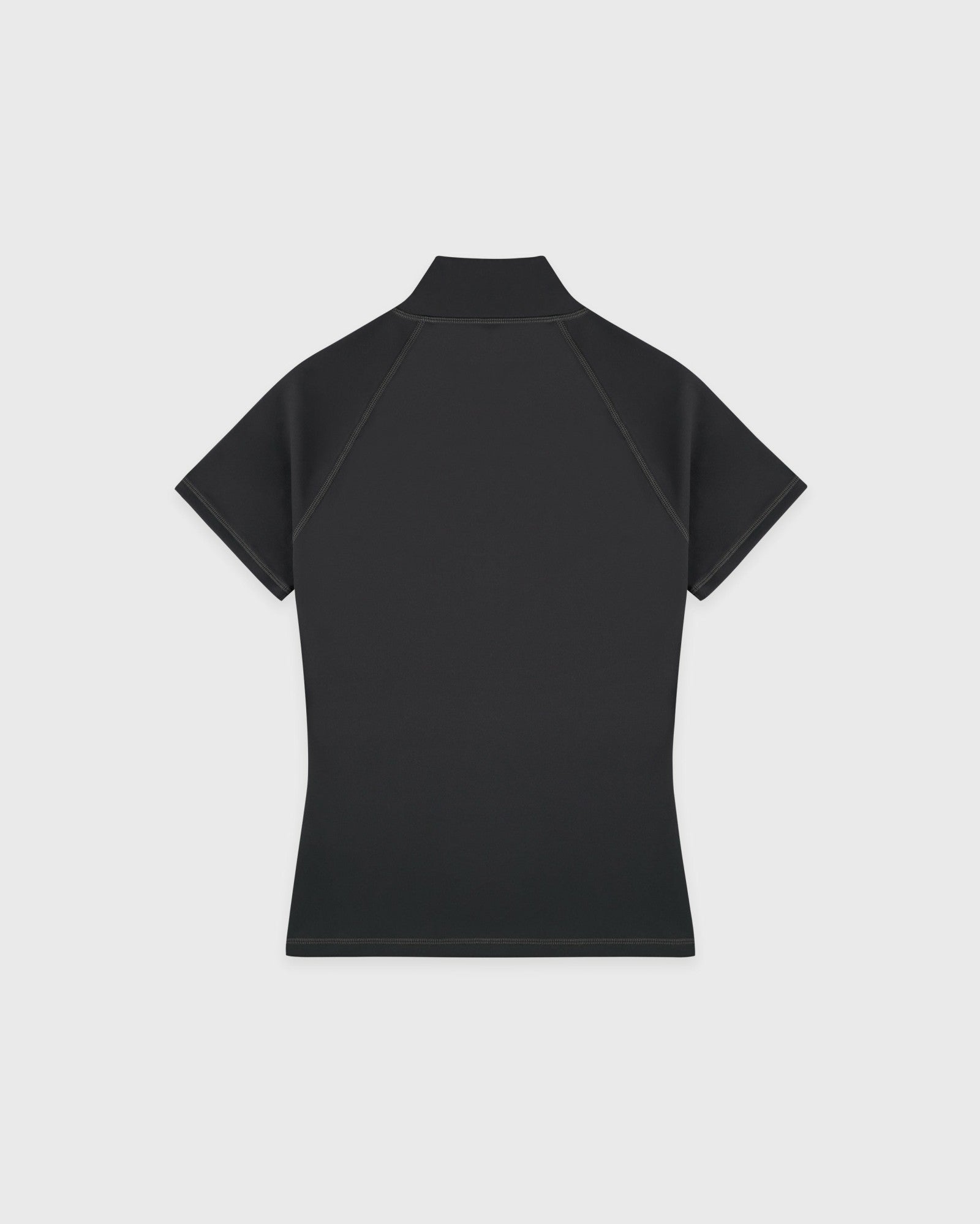Serif Logo SS Sports Quarter Zip - Carbon Sporty & Rich US