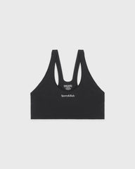 Serif Logo Sports Bra - Carbon Sporty & Rich Online
