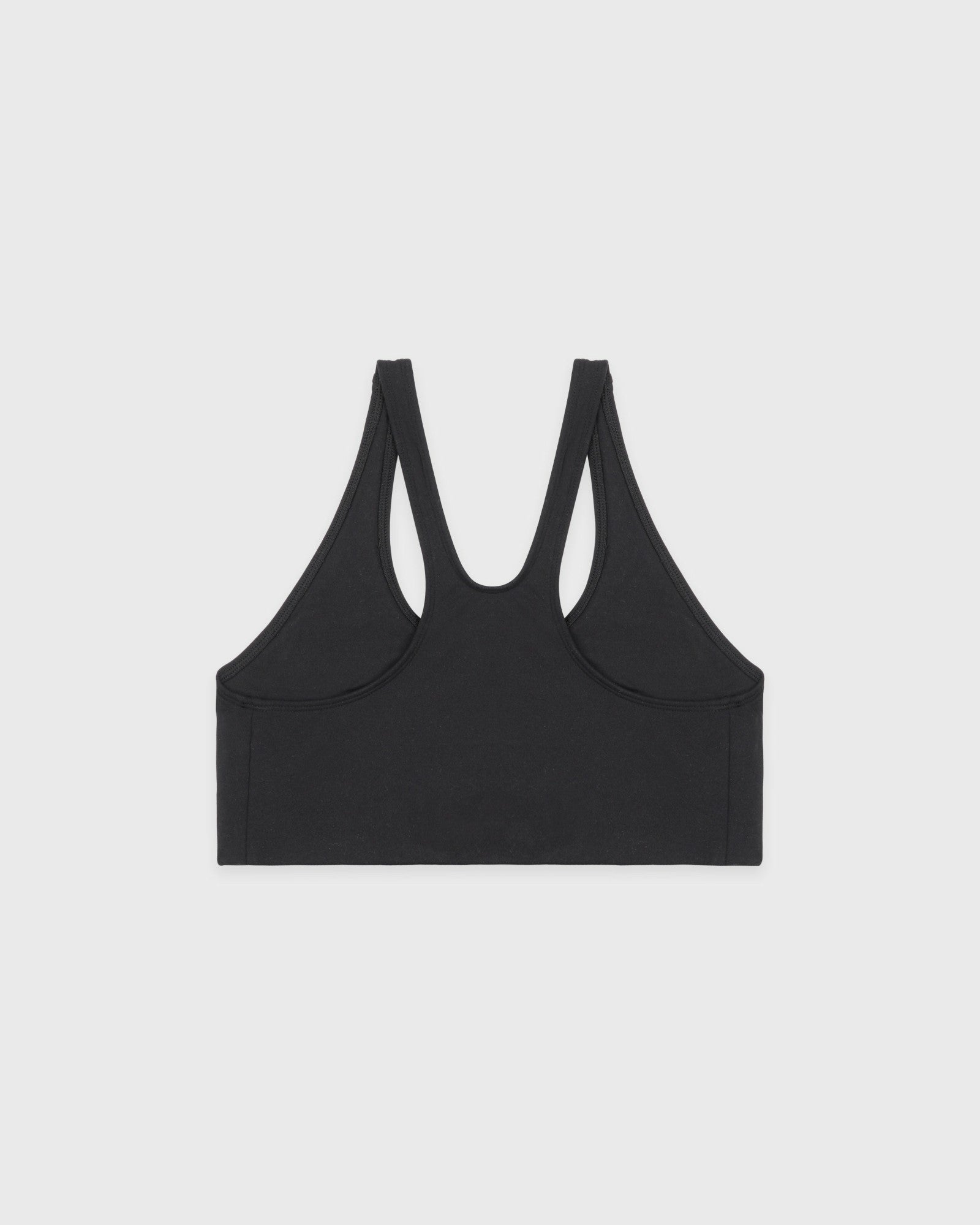 Serif Logo Sports Bra - Carbon Sporty & Rich Online