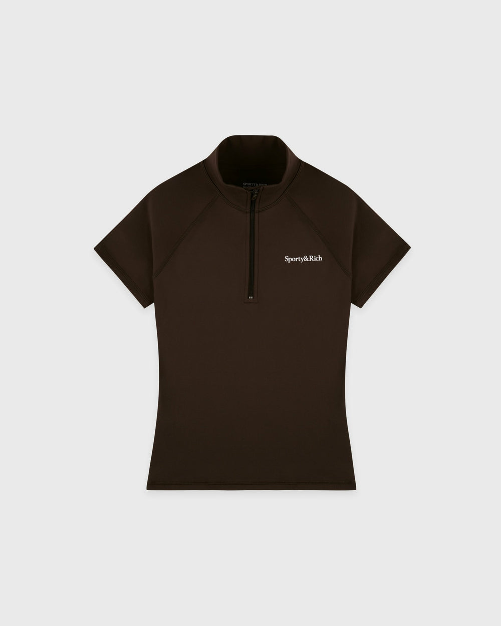 Serif Logo SS Sports Quarter Zip - Cioco Sporty & Rich Discount