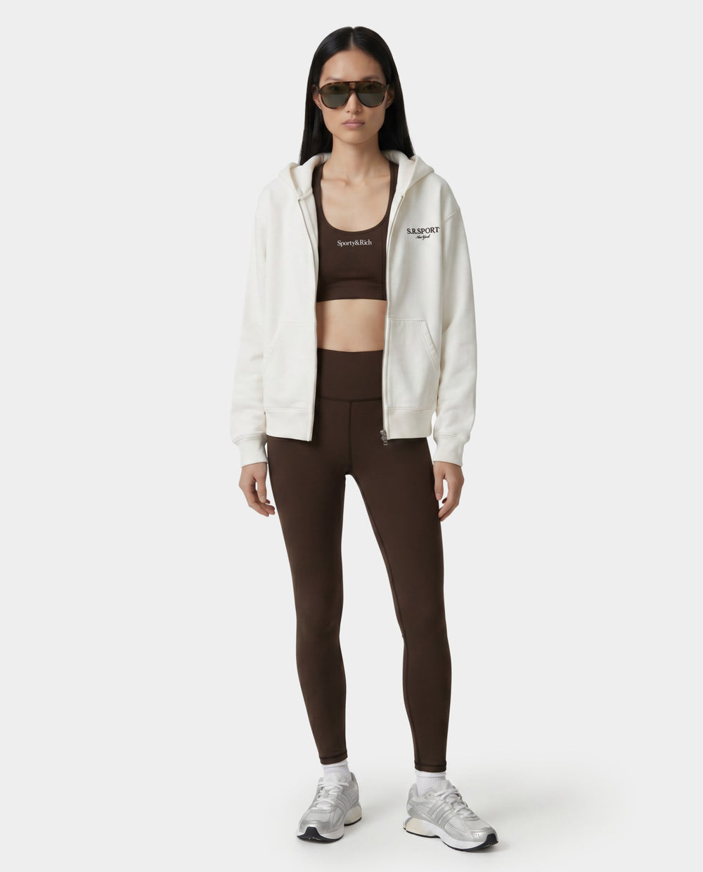 Serif Logo Legging - Cioco Sporty & Rich For Sale
